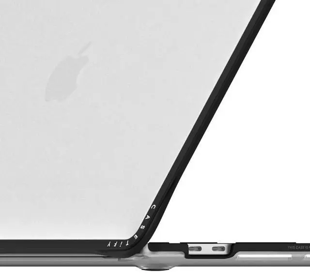 Alt view image 3 of 3 - CASETiFY Impact MacBook Pro 13" (2022) Case [Enhanced Protective Corner Design/Ventilation Cutouts/Anti-Slip Grip] - Work Hard Black - Clear Black