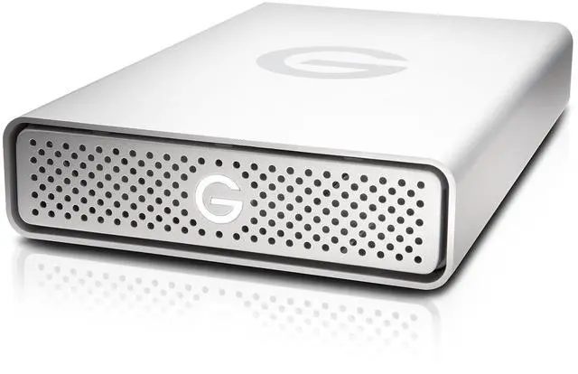 Main image of G-Technology 4TB G-DRIVE USB 3.0 Desktop External Hard Drive, Silver - Compact, High-Performance Storage - 0G03594-1