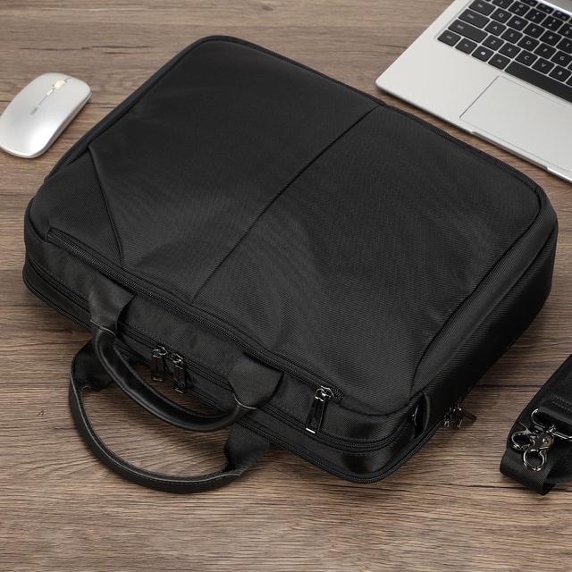 Alt view image 5 of 5 - uxcell 15.6 Inches 360deg Protective Laptop Bag, Water-Resistant Laptop Briefcase, Black
