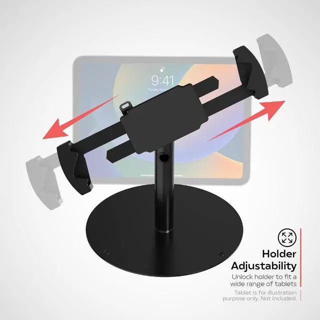 Alt view image 2 of 5 - CTA Digital Rust Proof Tablet Desk Mount for 7-14" Tablets with Anti Scratch and Anti-Slip Resistant Pads (PAD-RPDMS)