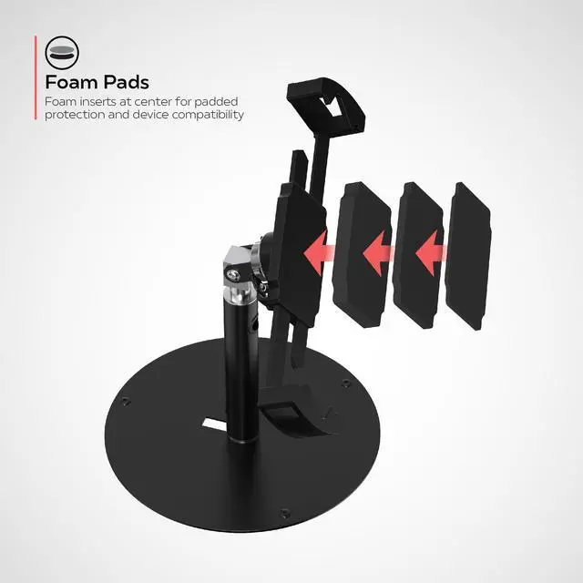 Alt view image 3 of 5 - CTA Digital Rust Proof Tablet Desk Mount for 7-14" Tablets with Anti Scratch and Anti-Slip Resistant Pads (PAD-RPDMS)