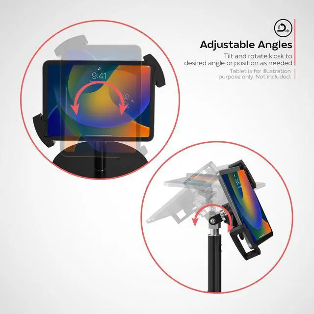 Alt view image 4 of 5 - CTA Digital Rust Proof Tablet Desk Mount for 7-14" Tablets with Anti Scratch and Anti-Slip Resistant Pads (PAD-RPDMS)