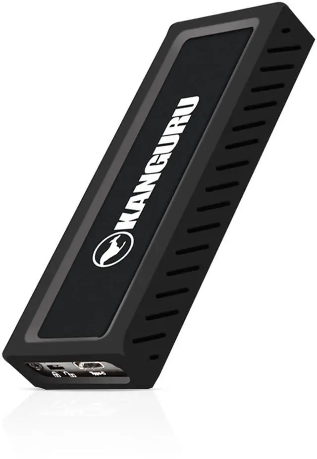Alt view image 2 of 3 - Kanguru UltraLock 1 TB USB-C M.2 NVMe - Portable External Solid State Drive - SuperSpeed+ USB 3.1 Gen 2