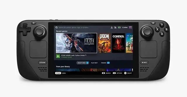 Alt view image 2 of 5 - Valve Steam Deck 1TB Upgraded Handheld Gaming Console with Carring case, 1280 x 800 LCD Display Silicone Soft Cover Protector & Joystic Cap & Tempered Glass Film Bundle