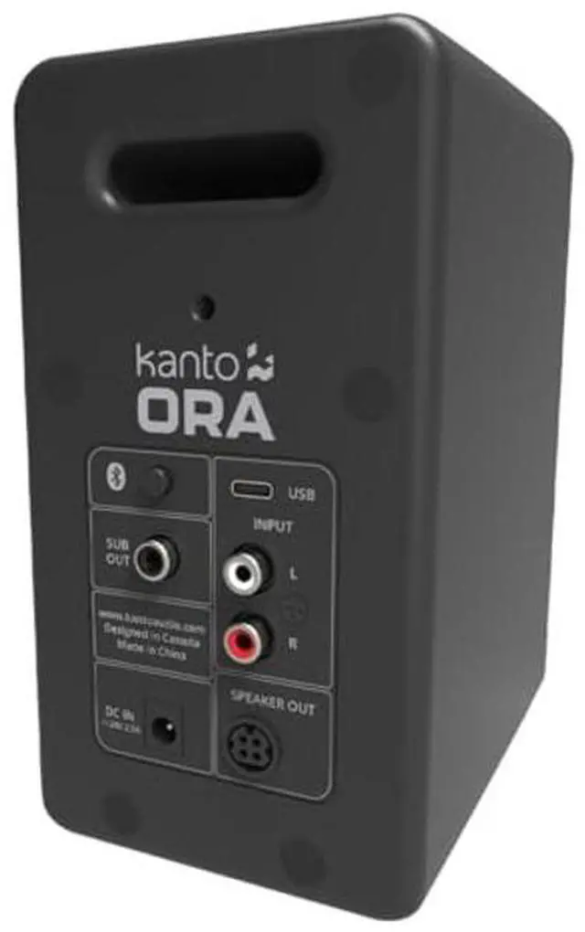Alt view image 4 of 5 - Kanto ORAMB 100W Powered Reference Desktop Computer Speakers with Bluetooth 5.0 and USB-C Input | Bi-Amplified | 100 Hz Automatic Crossover | Reference Quality Sound | Pair | Black