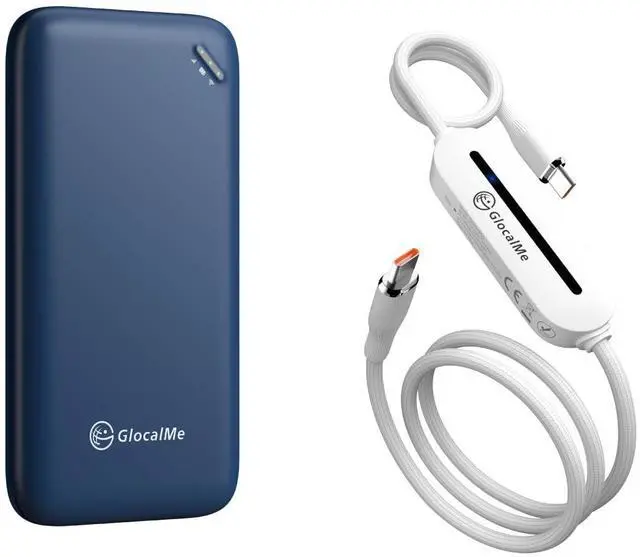 Main image of GlocalMe UniCord Charging Cable with 4G WiFi Mobile Hotspot and 8GB Datas + UPP 4G LTE Portable WiFi Hotspot Device for Travel