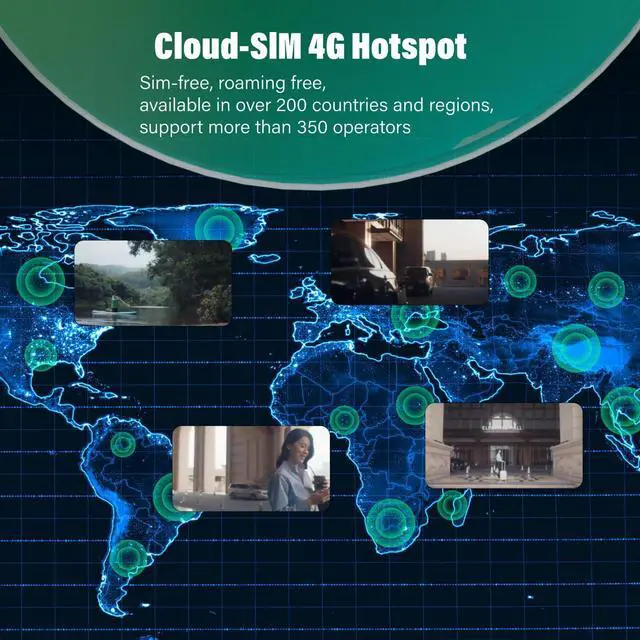 Alt view image 4 of 5 - GlocalMe UniCord Charging Cable with 4G WiFi Mobile Hotspot and 8GB Datas + UPP 4G LTE Portable WiFi Hotspot Device for Travel