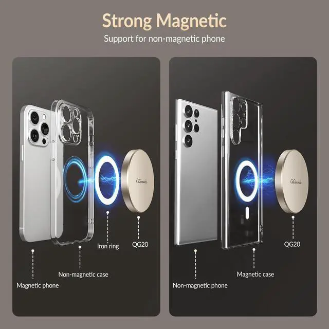 Alt view image 3 of 5 - GiGimundo GQ20 Ultra-Slim Magnetic Portable SSD 512GB - Max 20Gbps High-Speed, Compact Stylish USB-C External Drive for Windows, Mac, Android - Round Design, Fast File Transfer
