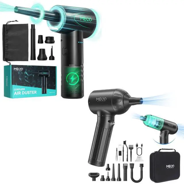 Main image of MECO ELEVERDE CA1 Compressed Air Duster + VC2 4in1 Electric Air Duster/Mini Vacuum/Air Blower & Pump