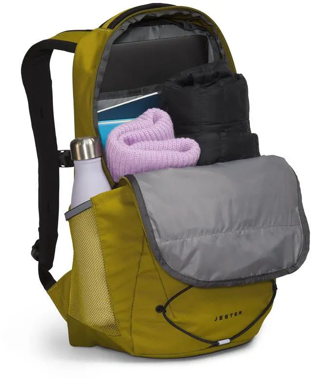 Alt view image 4 of 5 - THE NORTH FACE Jester Everyday Laptop Backpack, Sulphur Moss/TNF Black, One Size
