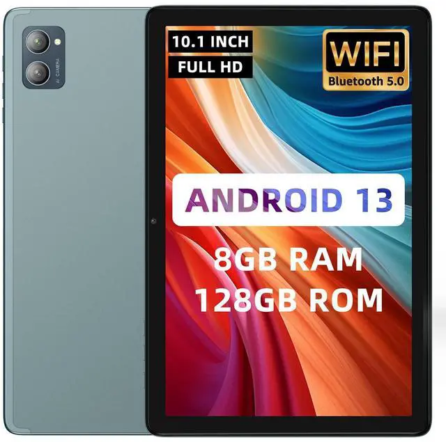 Main image of AISLPC 10.1 Inch New Slim Android Tablet, Android 13 Tablets 8GB RAM 128GB ROM 512GB Expand WiFi Tablets PC, 1280 * 800 HD Screen, 5+13MP Dual Camera, Bluetooth5.0, 6800mAh Battery,Sky Blue