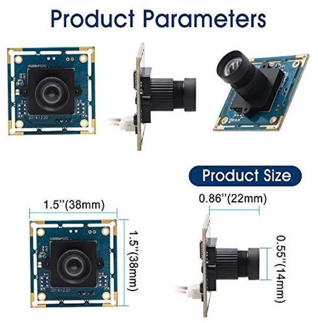 Alt view image 5 of 5 - ALPCAM USB Camera Module 8MP No Distortion 75 Degree Lens USB Camera Full HD 2448P Webcam,UVC Compliant Web Camera for Windows/Linux/Mac,Embedded USB Camera for Industrial,Robot,3D Printer Camera