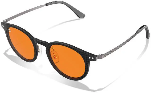 Alt view image 3 of 5 - ANYLUV Blue-Light Glasses Men Gaming-Glasses: Blue Light Blocking Glasses with Lightweight Carbon Fibre for Eye Protection