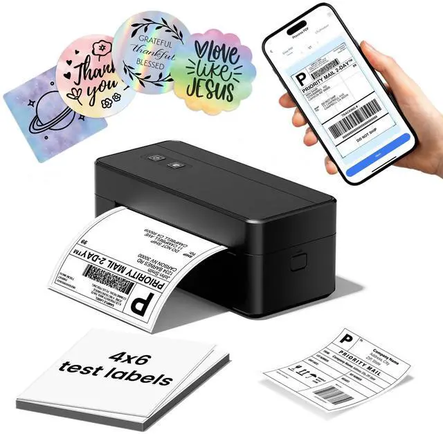 Main image of ASprink Shipping Label Printer, 2410 Bluetooth Thermal Label Printer for Small Business & Packages, Shipping Label Maker Compatible with Android, iOS and Windows, Mac, Ebay, USPS, FedEx, Etsy