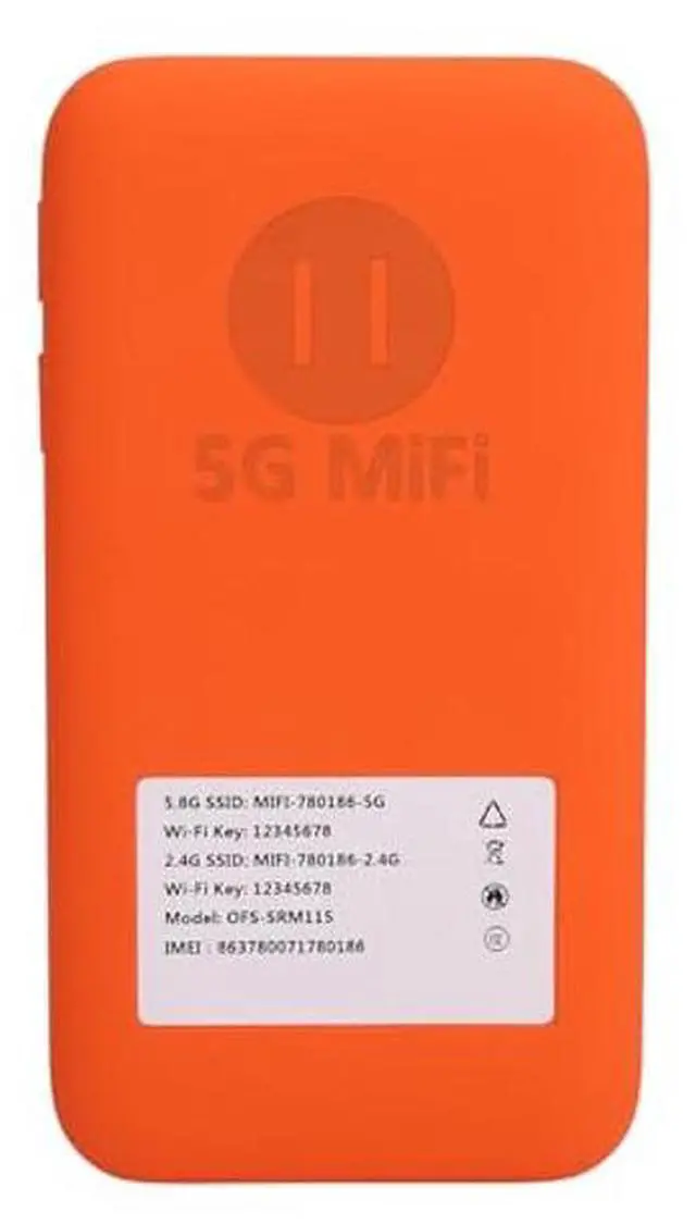 Alt view image 5 of 5 - 5G&4G Mobile Hotspot - Portable 5g Hotspot Device for Travel, High Speed 2.77Gbps DL 1.25Gbps UL 16 Devices Capacity, Band 5G Travel Router
