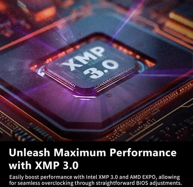 Alt view image 5 of 5 - DATO 32GB DDR4 RAM, 16GBx2, Memory with RGB Heatsink 3200MHz CL16 1.35V XMP PC4-25600 288 Pin Non-ECC UDIMM Desktop Memory Module for Gaming, ARES Armor Lite, Black
