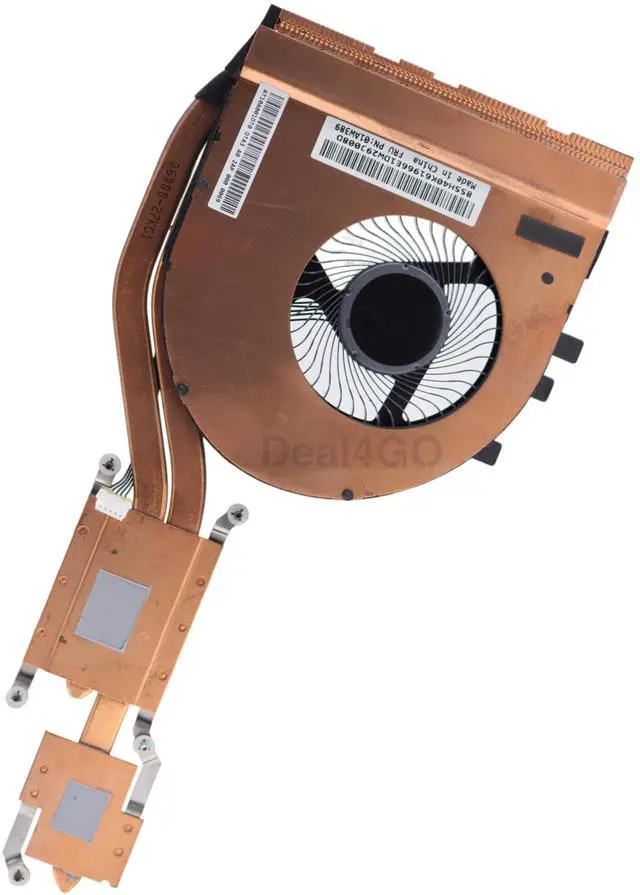 Alt view image 5 of 5 - Deal4GO CPU Cooling Fan & Heatsink Thermal Module 01AW389 01AW390 Replacement for Lenovo ThinkPad T460P T470P (DIS)