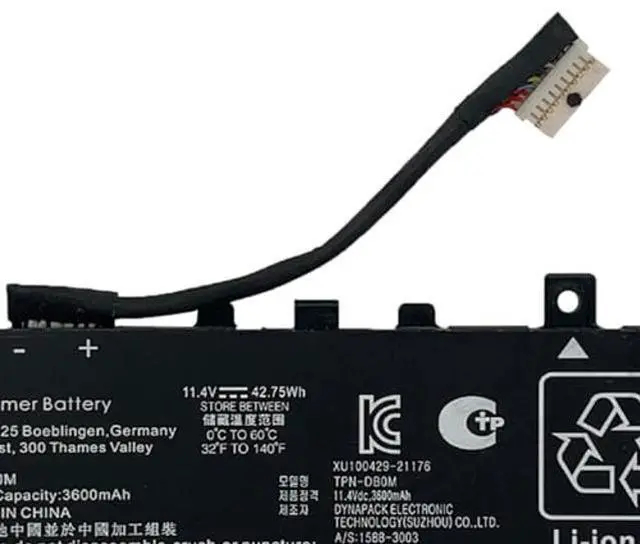 Alt view image 4 of 5 - EPYOBW AN03XL Laptop Battery 42.75Wh 3600mAh 11.4V Compatible with HP Pro x360 Fortis 11 G9 inch G9 Notebook PC 48B40AV 48B41AV 48B45AV Series AN03042XL TPN-DB0M M73474-005 M64308-2C1