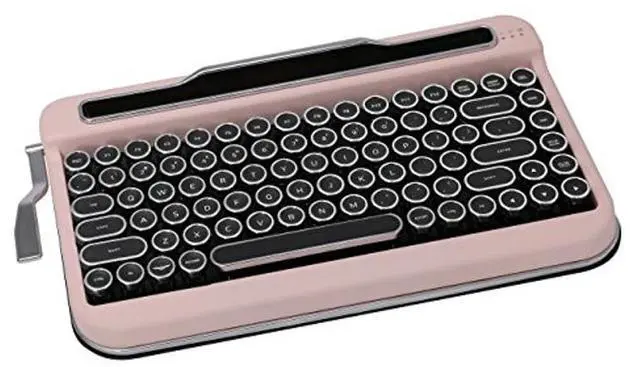 Main image of Penna Bluetooth Keyboard with Black Chrome Keycap(US Language) (Switch-Cherry Mx Brown, Baby Pink)