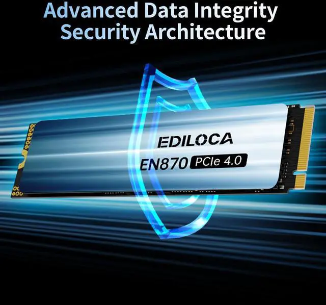 Alt view image 4 of 5 - Ediloca 4TB SSD NVMe M.2 2280 PCIe Gen4 x4 Internal Solid State Drive - Up to 7300MB/s, 4TB SSD PS5 Dynamic SLC Cache, PS5 Compatible for Gaming PC Laptop(EN870)