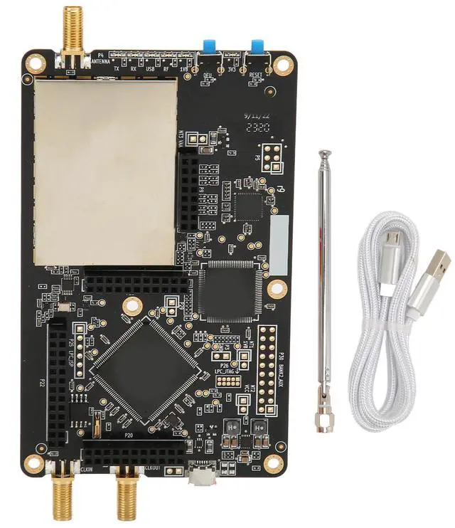 Main image of 1MHz-6GHz SDR Development Board Open Source Software Radio SDR Development Board Black (Mainboard USB SMA Antenna)