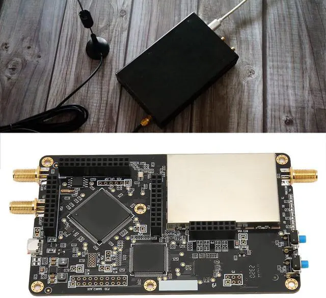 Alt view image 3 of 5 - 1MHz-6GHz SDR Development Board Open Source Software Radio SDR Development Board Black (Mainboard USB SMA Antenna)