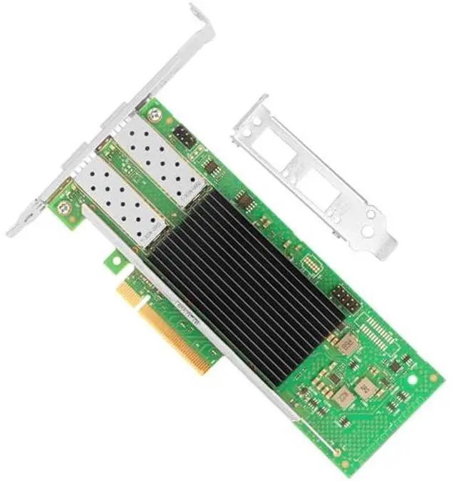 Alt view image 3 of 5 - Euqvos PCIe Ethernet Network Card for Intel E810-XXVDA2 E810 Chipset PCIe 4.0 X8 25Gb Dual Port SFP28 LAN Card Support Windows Server/Windows/Linux/VMware/ESX