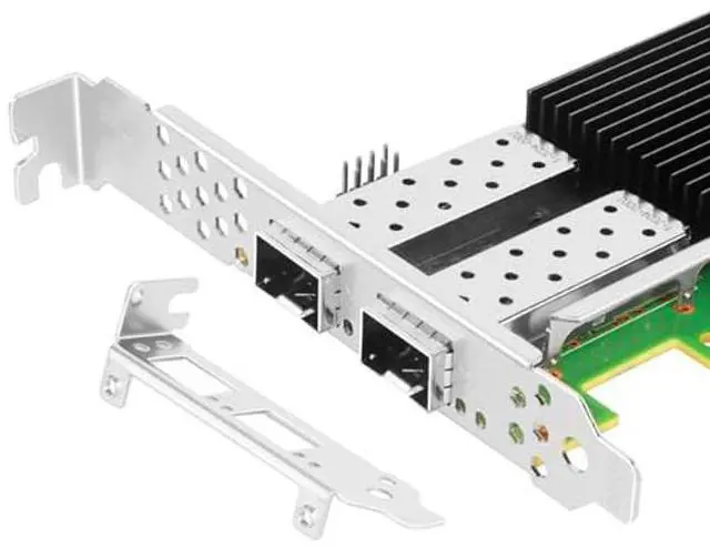 Alt view image 5 of 5 - Euqvos PCIe Ethernet Network Card for Intel E810-XXVDA2 E810 Chipset PCIe 4.0 X8 25Gb Dual Port SFP28 LAN Card Support Windows Server/Windows/Linux/VMware/ESX