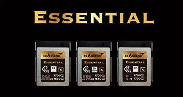 Alt view image 4 of 5 - Exascend Essential 1TB CFexpress Card Type B, up to 1,700MB/s, Compatible with Canon, Nikon, Panasonic and Other Cameras