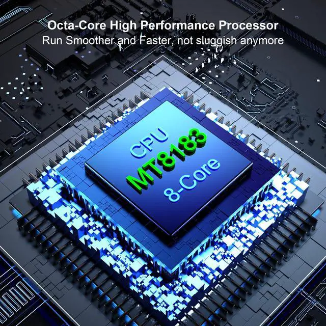 Alt view image 3 of 5 - FancyFish 2025 New 10.1 inch Android Tablet, MT8183 Octa-Core CPU, 12(6+6) GB RAM+128GB ROM+1TB Expandable Computer Tablets PC, 1920 * 1200 FHD IPS Screen, 5+13MP Dual Camera, GMS Certified Tab Blue