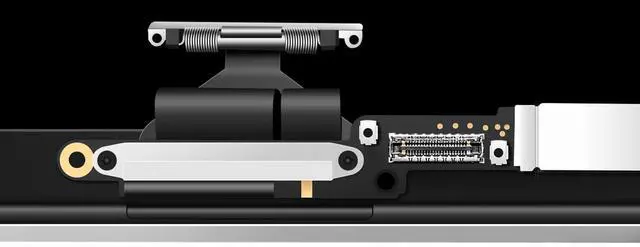 Alt view image 4 of 5 - Replacement Screen 13.3" for MacBook Pro 13-inch Retina Model: A1706 A1708 Late 2016 Mid 2017 EMC 3071 EMC 3163 EMC 3164 Full LCD LED Screen Assembly Display (A1706 A1708(Silver))