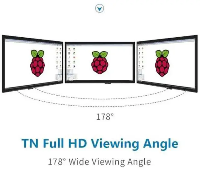 Alt view image 4 of 5 - JniTyOpt 10.1inch HD Display Micro-USB Portable Monitor 1024 * 600 IPS All View Screen