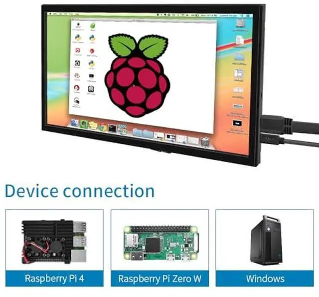 Alt view image 5 of 5 - JniTyOpt 10.1inch HD Display Micro-USB Portable Monitor 1024 * 600 IPS All View Screen