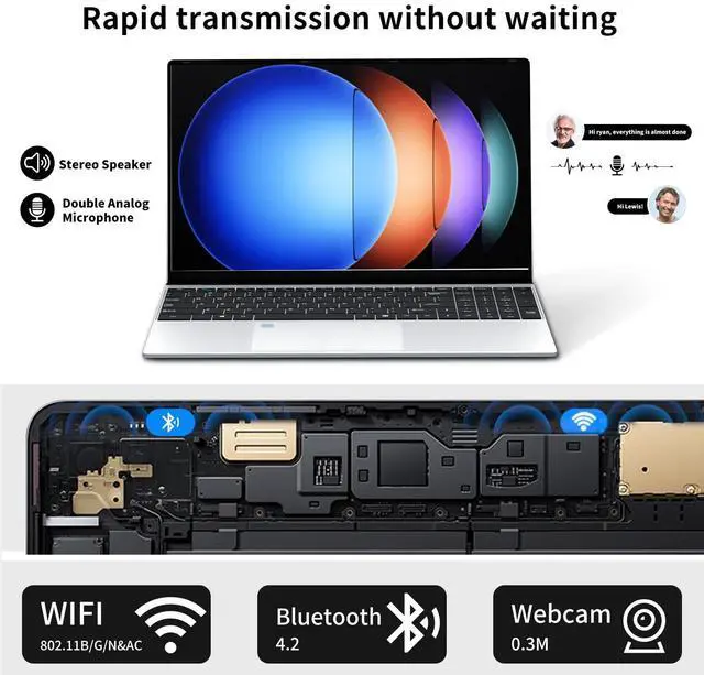 Alt view image 5 of 5 - Gaming Laptop N5095, 15.6 Inch Laptop Computer, Laptops 24GB RAM 1TB SSD,Laptop Gamer 180 Angle Opening, Fingerprint Unlock Backlit Keyboard 1920X1080 FHD IPS Mini-HDMI WiFi5 For Student Business Work