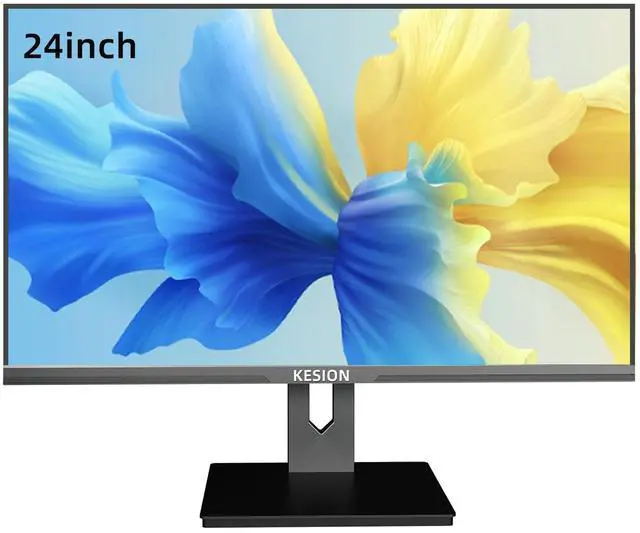 Main image of KESION 24 inch IPS Computer Monitor, FHD1080P 75HZ, HDMI and VGA inputs, 97% sRGB Color gamut Coverage, VESA 75 x 75mm Compatibility, Office Gaming and Home Computer Screens (Black)