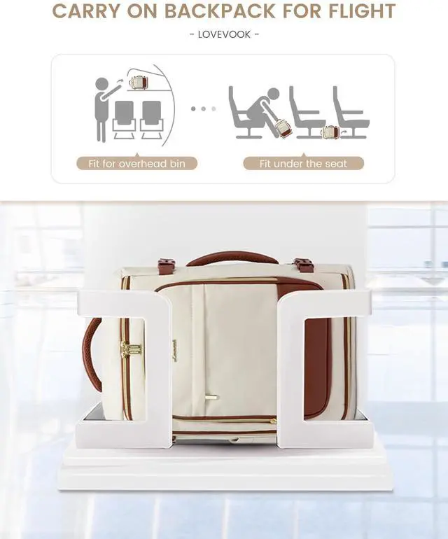 Alt view image 2 of 5 - LOVEVOOK Large Travel Backpack for Women, 40L TSA Approved Backpack with 3 Packing Cubes, Personal Item Bag Fits 17" Laptop, Water-Resistant Carry On Luggage for Women, Travel Carry On Bag