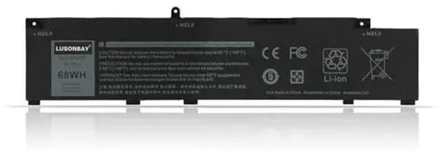 Main image of LUSONBAY MV07R Laptop Battery Replacement for Dell G3 15 3500 3590 3700 3790 G5 5500 5505 SE Series New Replcement Battery for JJRRD 0JJRRD 266J9 72WGV W5W19 P89F MVO7R PN1VN M4GWP 15.2V/68Wh