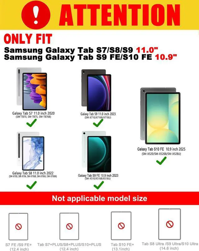 Alt view image 2 of 5 - MePadKey Trackpad Keyboard Folio Case for Samsung Galaxy Tab S10 FE/S9 FE 5G 10.9 inch/S7/S8/S9 11.0",Slim Magnetic Case with Rainbow Backlit TouchPad Keyboard Type-C Charging fit S9 fe Tablet Black