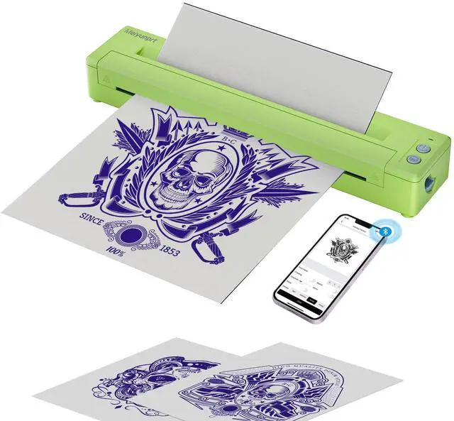 Main image of Meiyunprt Tattoo Stencil Printer, Wireless Stencil Printer for Tattooing, Bluetooth Tattoo Machine Kit for Tattoo Artists & Tattoo Beginners, Compatible with Smartphone Tablet & PC