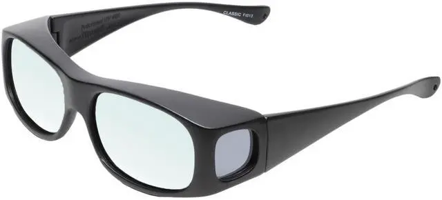 Main image of Medspex Fl013 Photochromic Transition Glasses Black/Blue Therapeutic Color Therapy Light Sensitivity Unisex Chromotherapy