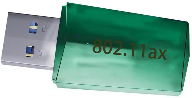 Main image of USB WiFi Adapter for PC Desktop - WiFi 6 AX1800Mbps 5GHz 2.4GHz USB 3.0 WiFi Adapter Wireless Network Adapter for Desktop Computer Laptop with High Gain WiFi Antenna Supports Win11/10 Green