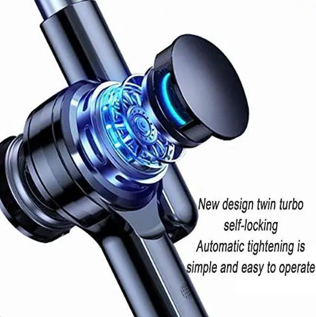 Alt view image 3 of 5 - Niumowa Tablet Floor Stand Holder, 360 Degree Rotating with Height Adjustable Stand Compatible with 4.7"-13" Phone/Tablet, Kindle, 63" Phone Stand, Aluminum Alloy, for Bed,Sofa,Desk(White)