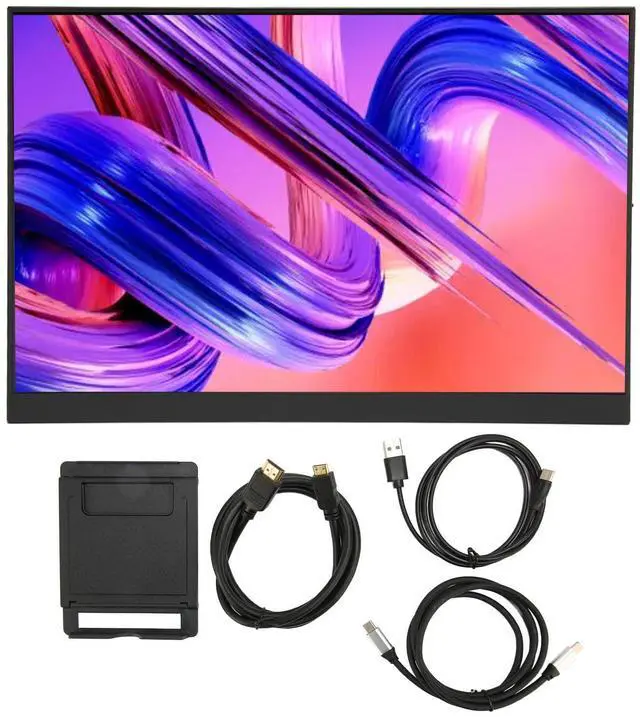 Alt view image 4 of 5 - 16 Inch Portable Monitor, 2.5K 2560x1600 16:10 144HZ Dual Speakers Second External Monitor for Laptop, Monitor with Type C 3.5mm Mini, Volume Adjustment & Menu Settings