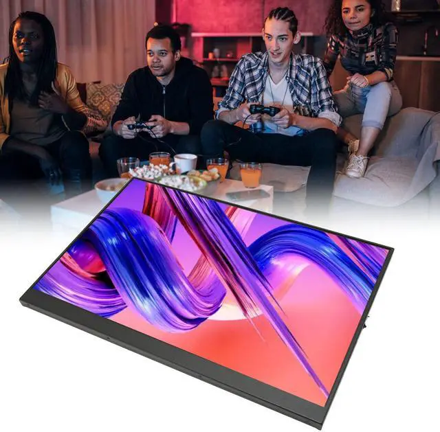 Alt view image 5 of 5 - 16 Inch Portable Monitor, 2.5K 2560x1600 16:10 144HZ Dual Speakers Second External Monitor for Laptop, Monitor with Type C 3.5mm Mini, Volume Adjustment & Menu Settings