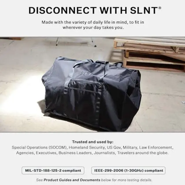 Alt view image 5 of 5 - Silent Pocket SLNT Utility EMP-blocking Faraday Bag for Generators, Tools & Large Electronic Devices Water Resistant Nylon, Blocks EMP & Solar Flare to Protect Electronics from Damage