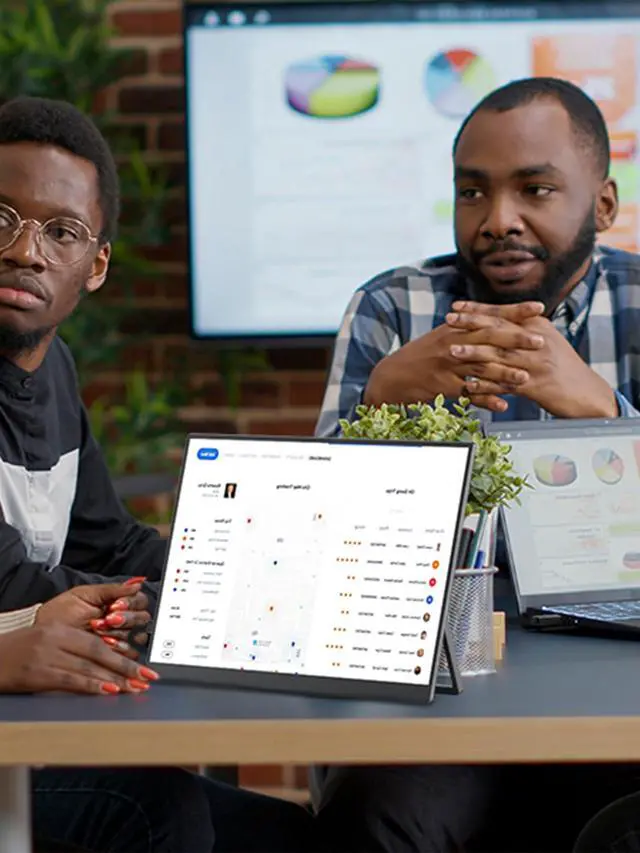 Alt view image 5 of 5 - sibolan 18.5'' Full HD Portable Monitor with Smart Cover & HDR, USB-C and HDMI Connectivity - Ideal for Laptop, PC, Phone, Mac, Gaming, and Travel