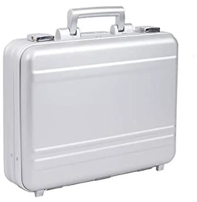 Alt view image 2 of 5 - urecimy Small TSA Lock Metal Briefcase 16.5X12.6X4.5 Inch TSA Combination Lock Aluminum Cash Case 14 Inch Notebook Briefcase with Foam