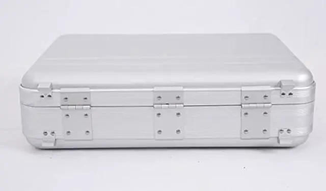 Alt view image 5 of 5 - urecimy Small TSA Lock Metal Briefcase 16.5X12.6X4.5 Inch TSA Combination Lock Aluminum Cash Case 14 Inch Notebook Briefcase with Foam