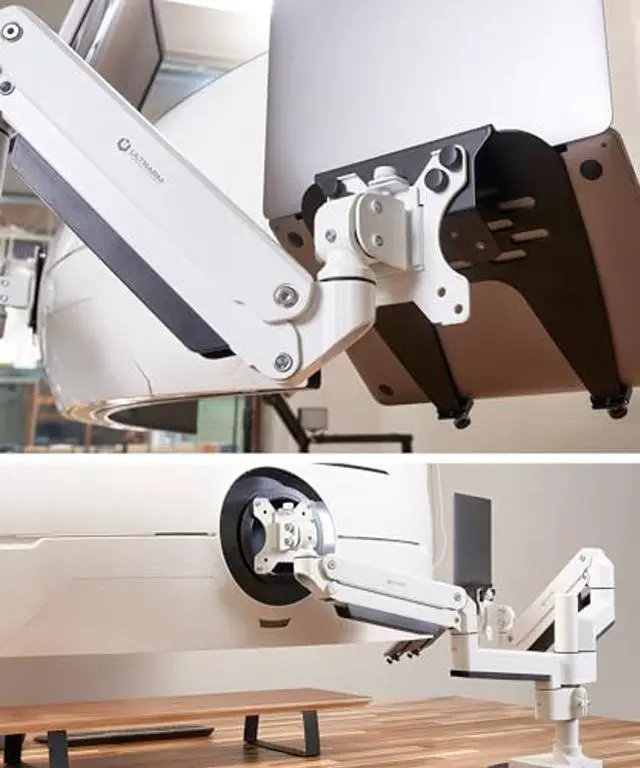Main image of ULTRARM Laptop and Monitor Stand Heavy Duty Monitor Arm for Ultawide Monitors up to 57" and 44 lbs, Laptop up to 17", Modular Extension Arms