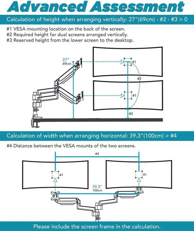 Alt view image 5 of 5 - ULTRARM Laptop and Monitor Stand Heavy Duty Monitor Arm with Reinforcement Plate for Ultawide Monitors up to 57" and 44 lbs, Laptop up to 17", Modular Extension Arms